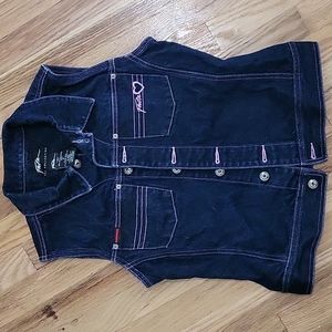 Denim vest size m